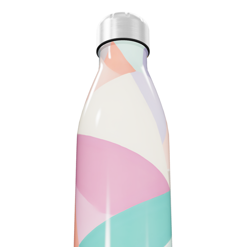 Garrafa Inox - Estampada com Cores Pastel