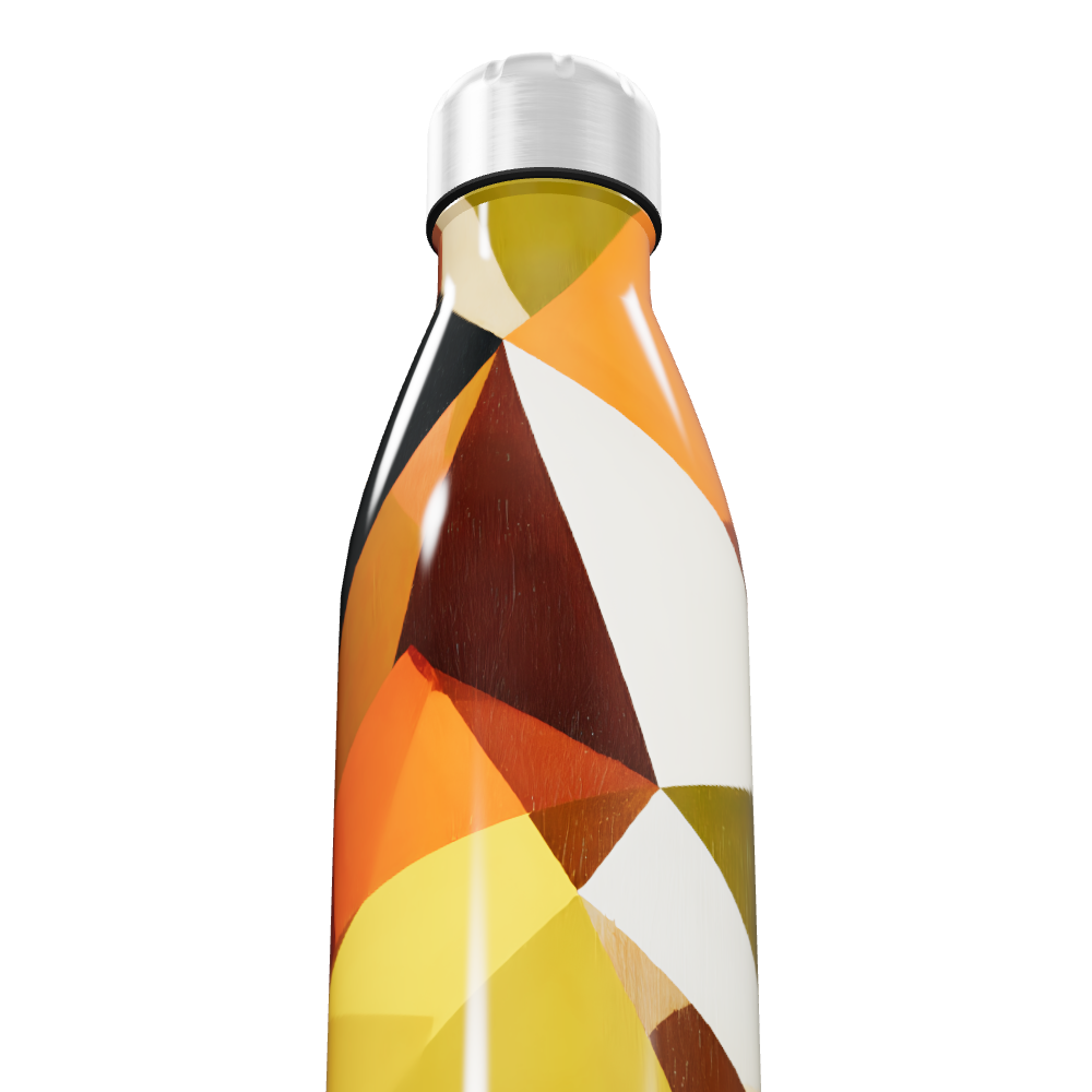Garrafa Inox - Geométrica Colorida