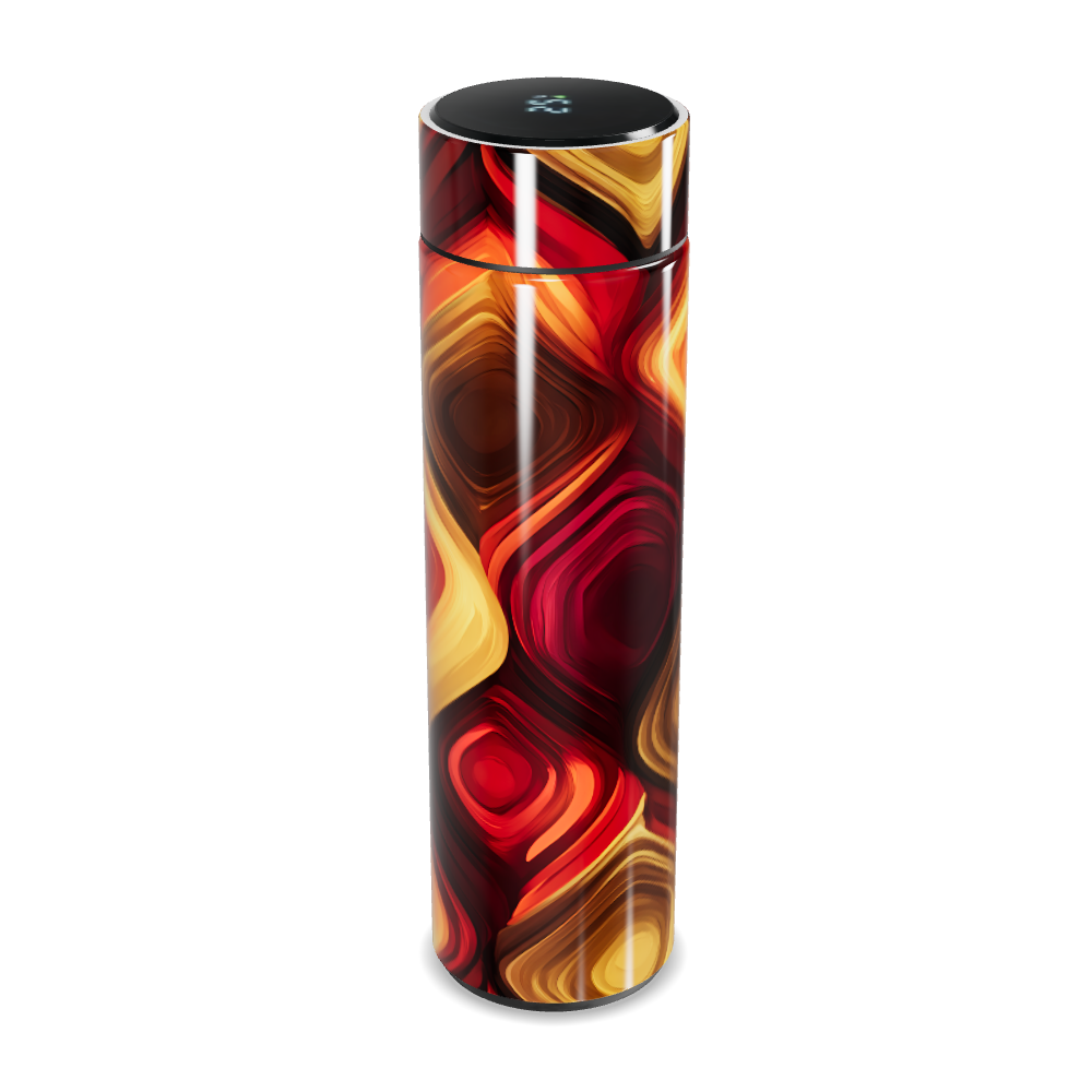 Garrafa Térmica Touch - Estampa Colorida Abstrata