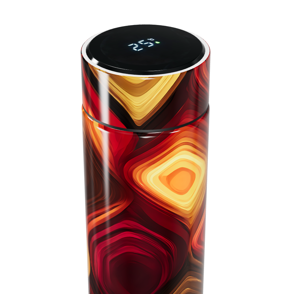 Garrafa Térmica Touch - Estampa Colorida Abstrata