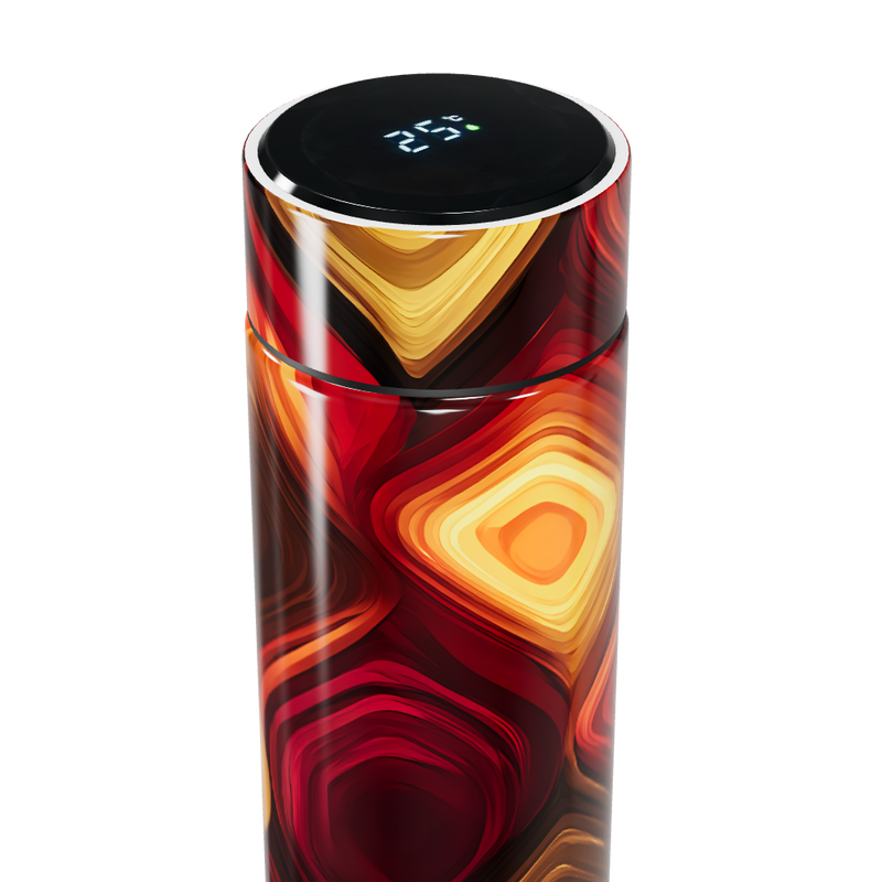 Garrafa Térmica Touch - Estampa Colorida Abstrata