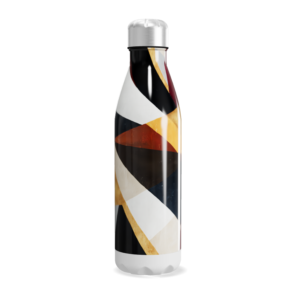 Garrafa Inox - Estampa Geométrica Colorida