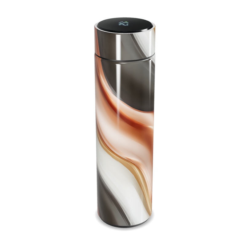 Garrafa Térmica Touch - Design Mármore Colorido