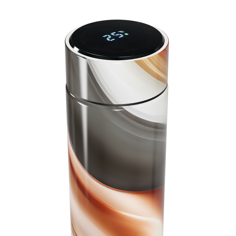 Garrafa Térmica Touch - Design Mármore Colorido