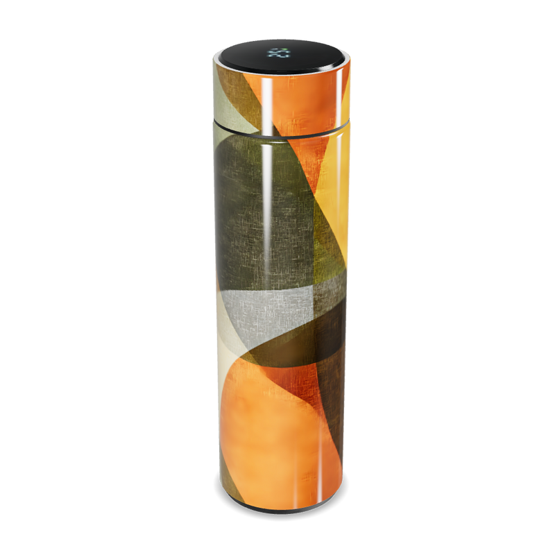 Garrafa Térmica Touch - Estampa Geométrica Colorida