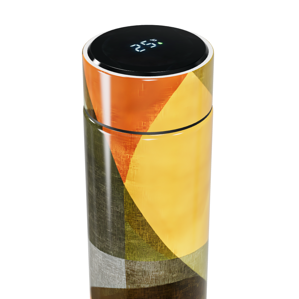 Garrafa Térmica Touch - Estampa Geométrica Colorida