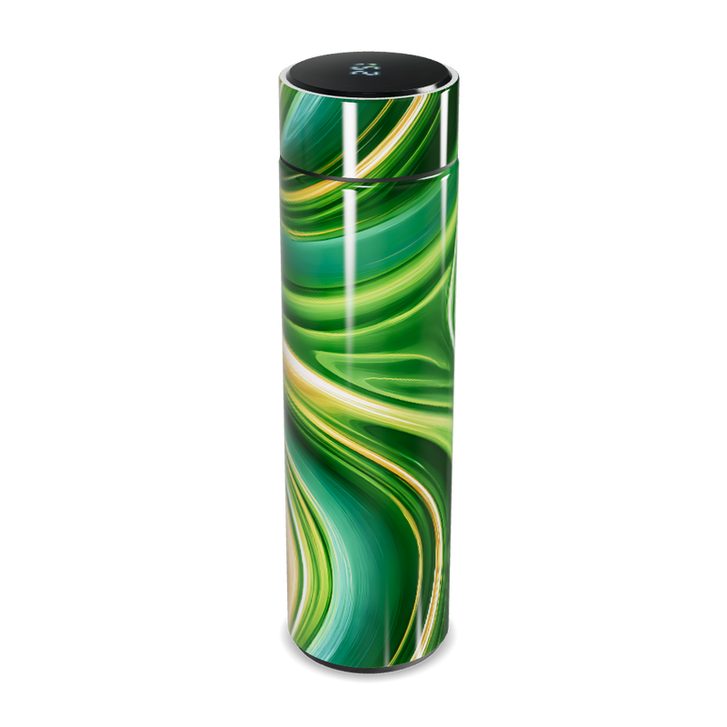 Garrafa Térmica Touch Verde Marmorizada