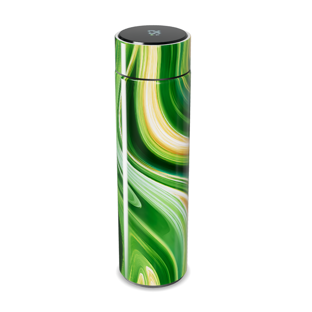 Garrafa Térmica Touch Verde Marmorizada