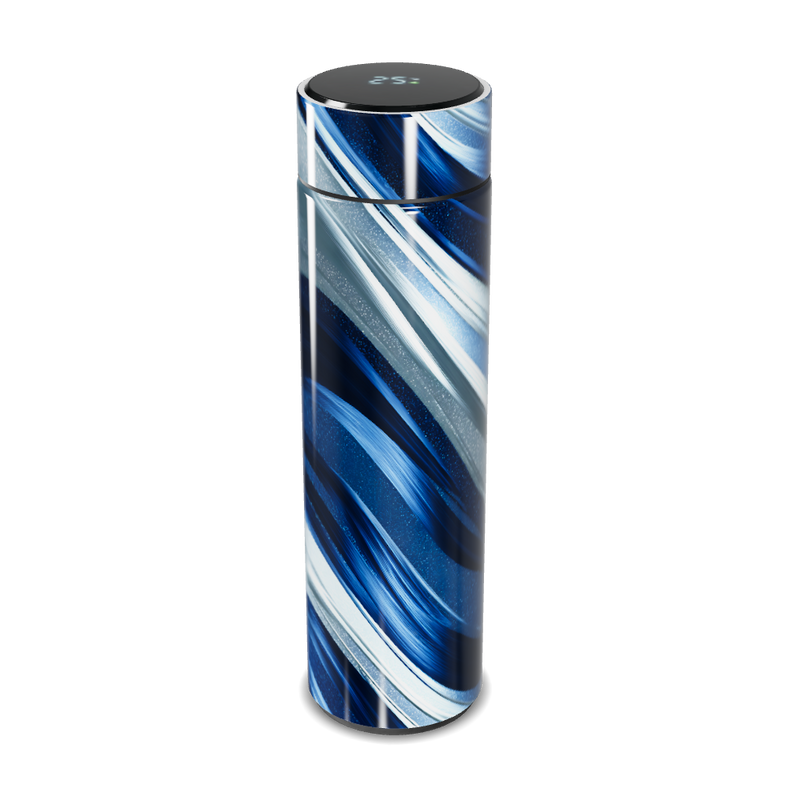 Garrafa Térmica Touch - Azul com Listras