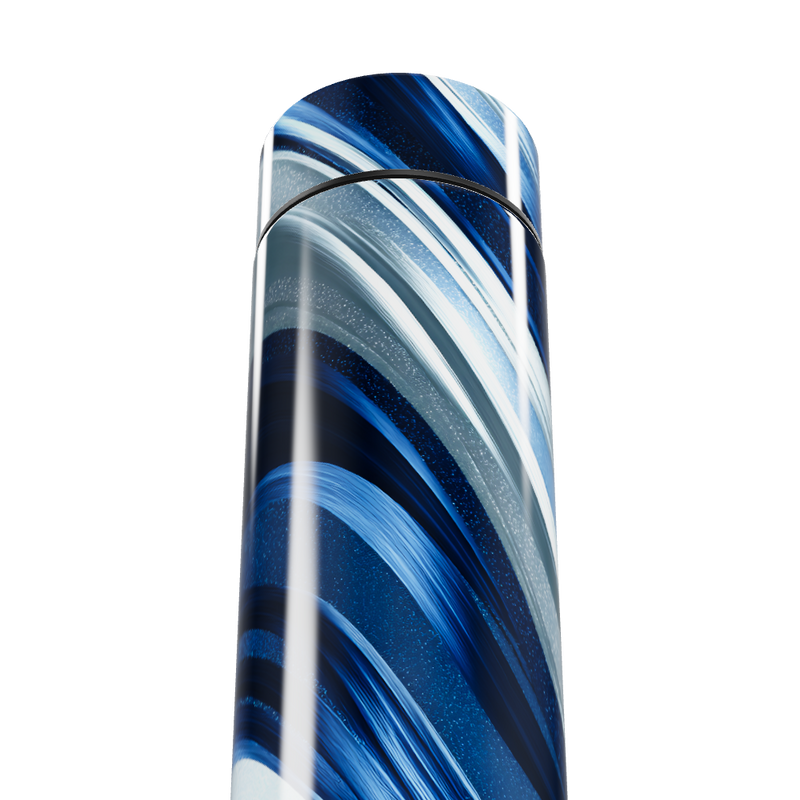 Garrafa Térmica Touch - Azul com Listras