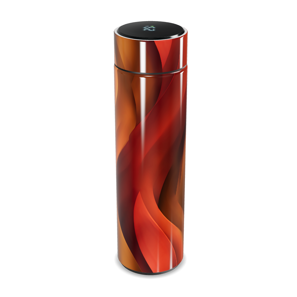 Garrafa Térmica Touch Design Colorido Laranja