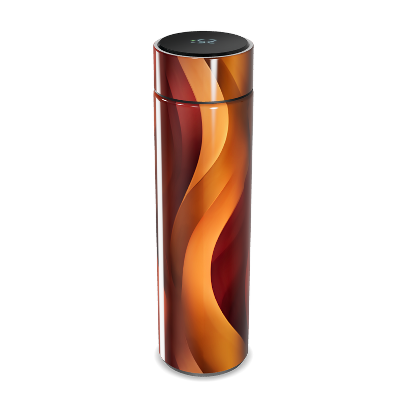 Garrafa Térmica Touch Design Colorido Laranja