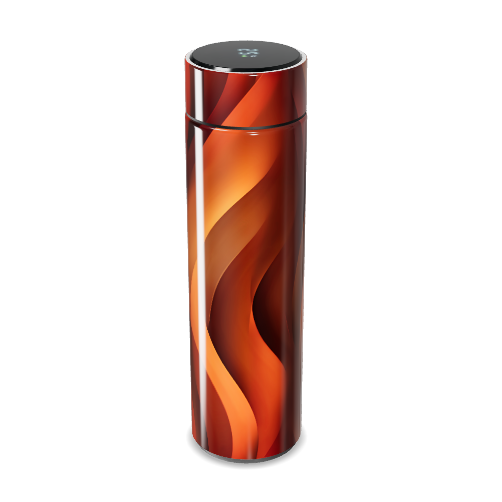 Garrafa Térmica Touch Design Colorido Laranja