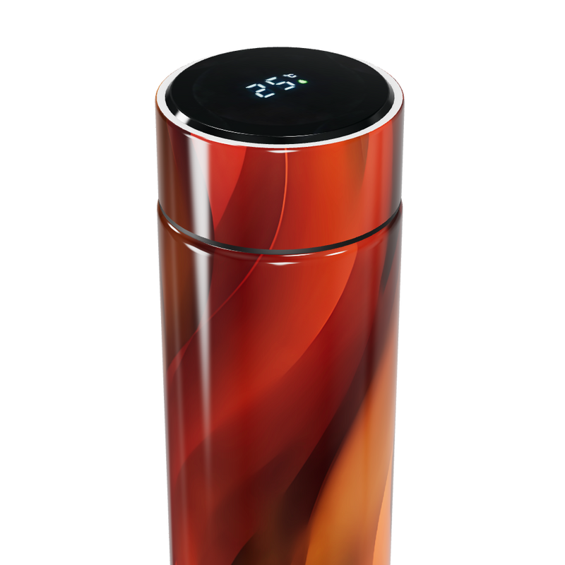 Garrafa Térmica Touch Design Colorido Laranja