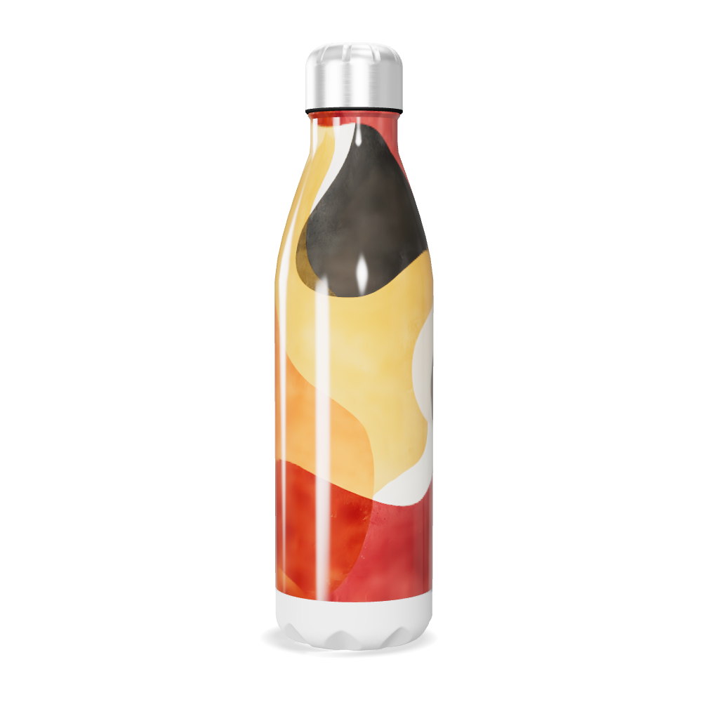 Garrafa Inox - Estampa Colorida Abstrata