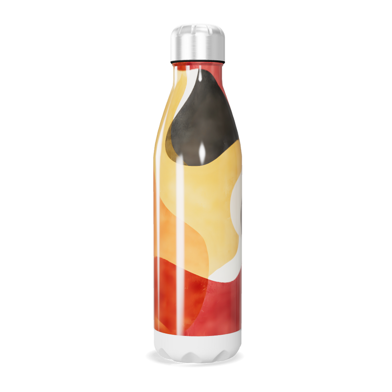 Garrafa Inox - Estampa Colorida Abstrata