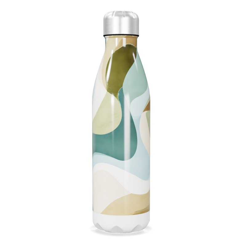 Garrafa Inox Estampada - Cores Abstratas