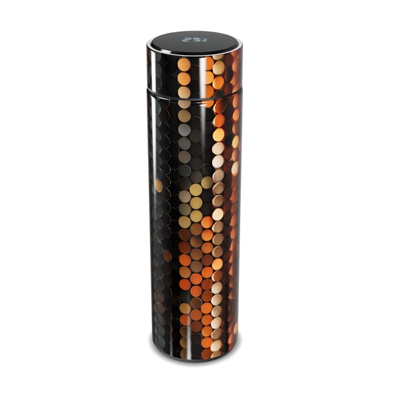 Garrafa Térmica Touch - Estampa Hexagonal Colorida