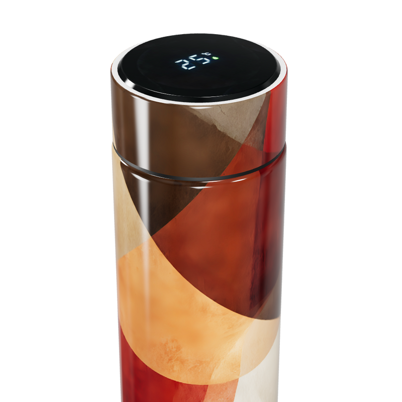 Garrafa Térmica Touch - Estampa Colorida Abstrata