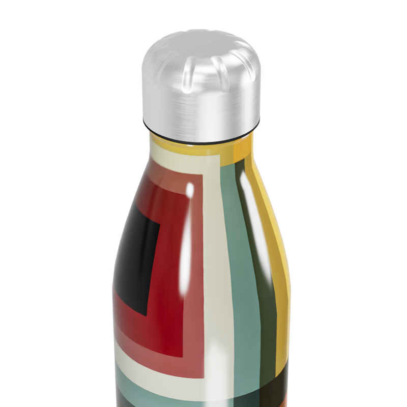 Garrafa Inox - Estampa Geométrica Colorida