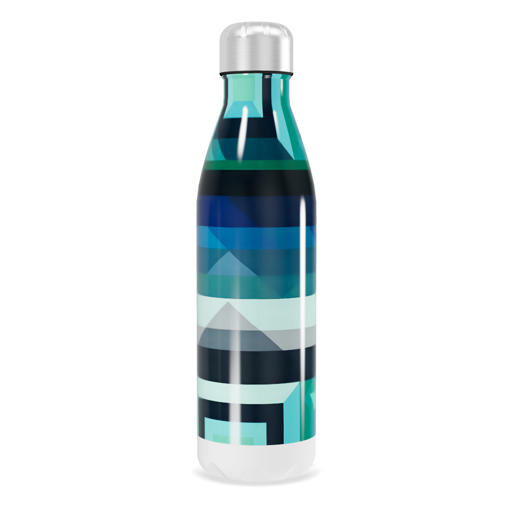 Garrafa Inox Listrada - Azul e Verde