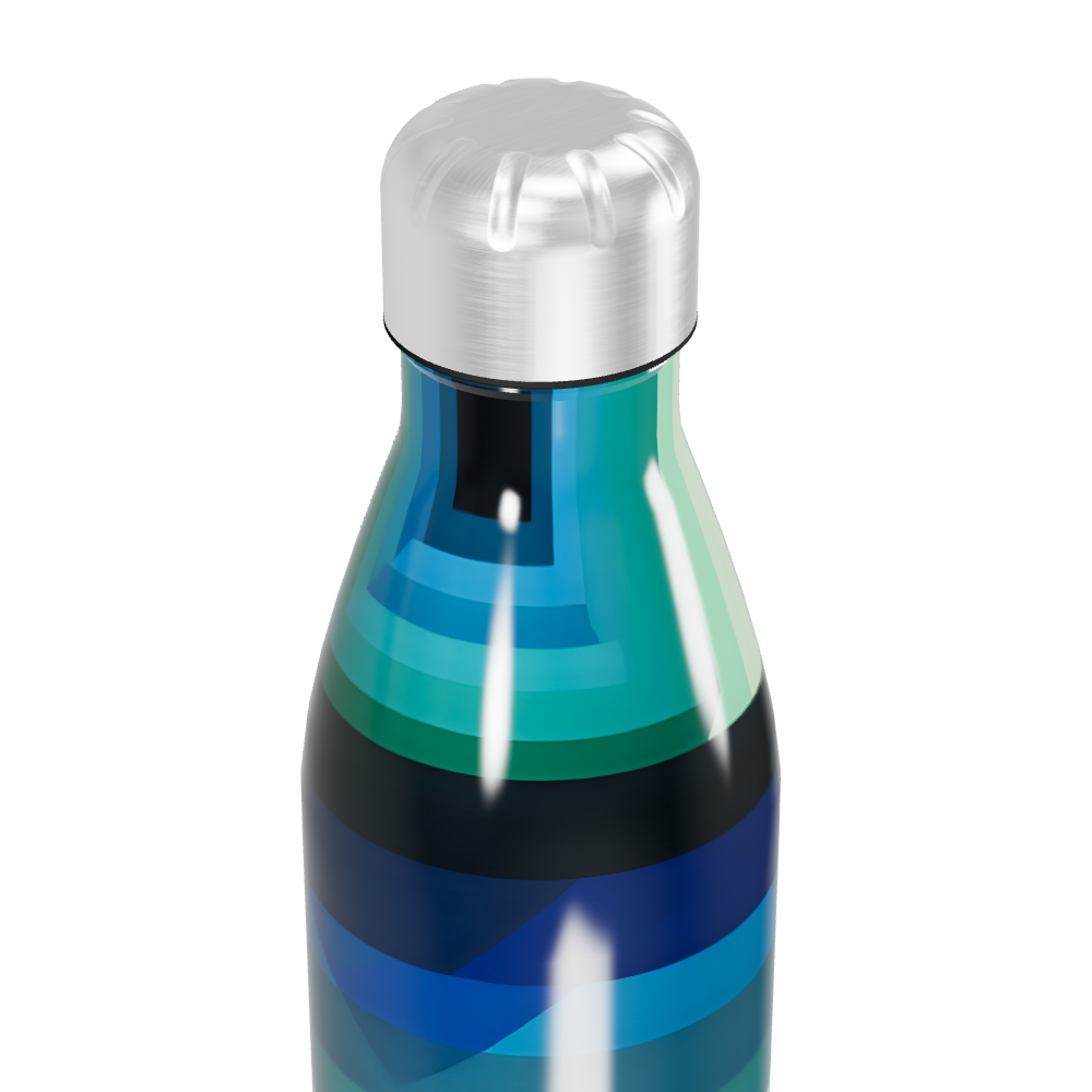 Garrafa Inox Listrada - Azul e Verde