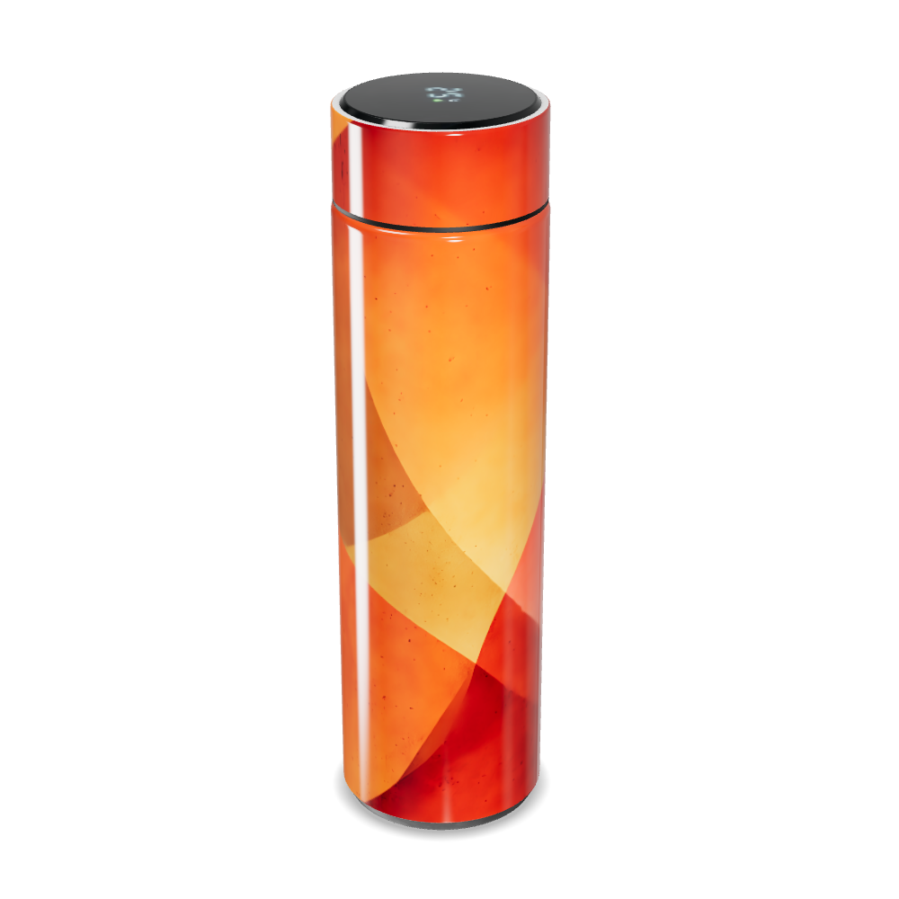 Garrafa Térmica Touch - Laranja Digital LED