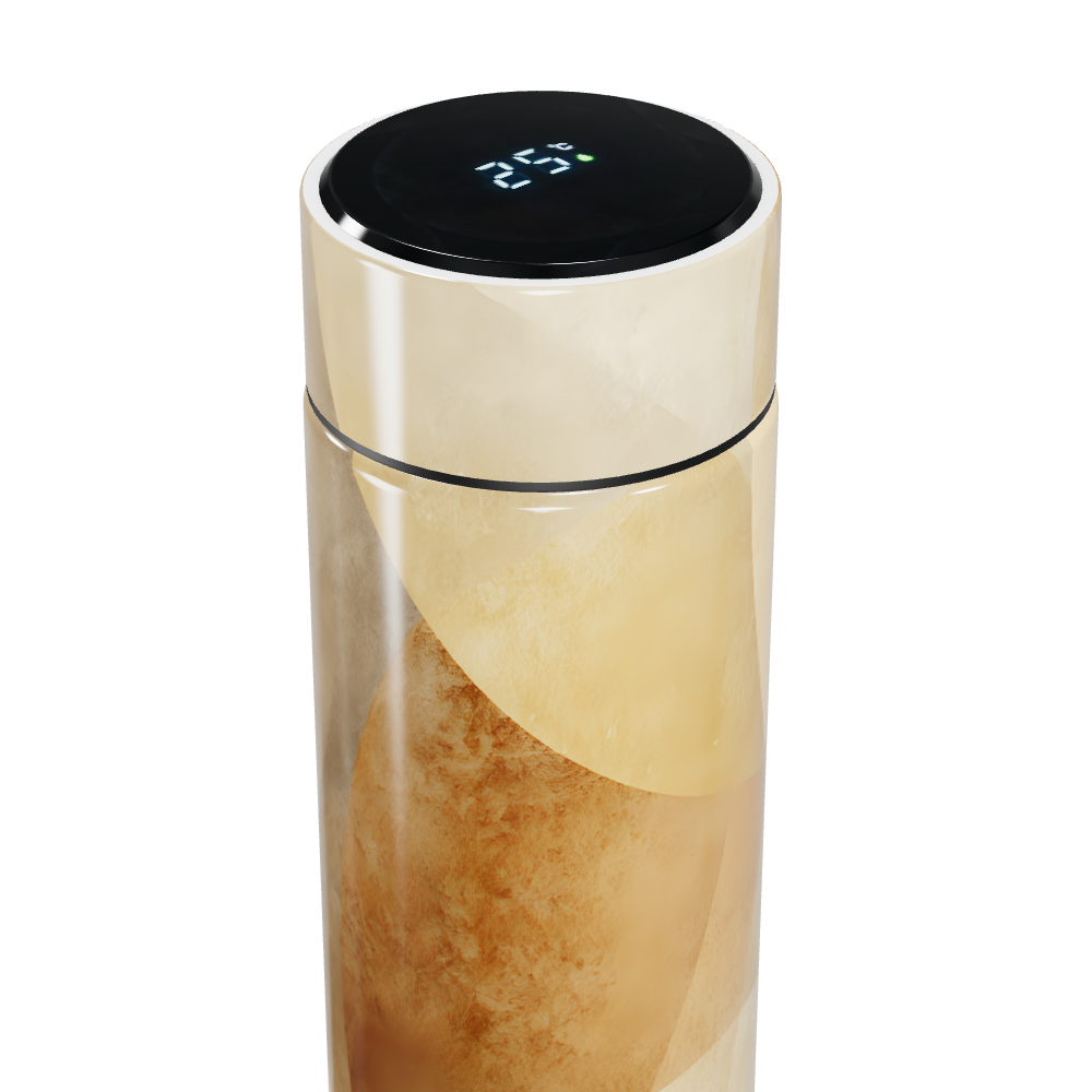 Garrafa Térmica Touch - Mármore Bege Estampada