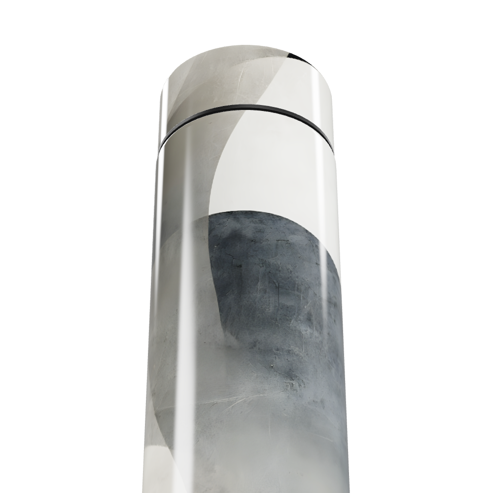 Garrafa Térmica Touch - Estampa Abstrata Cinza