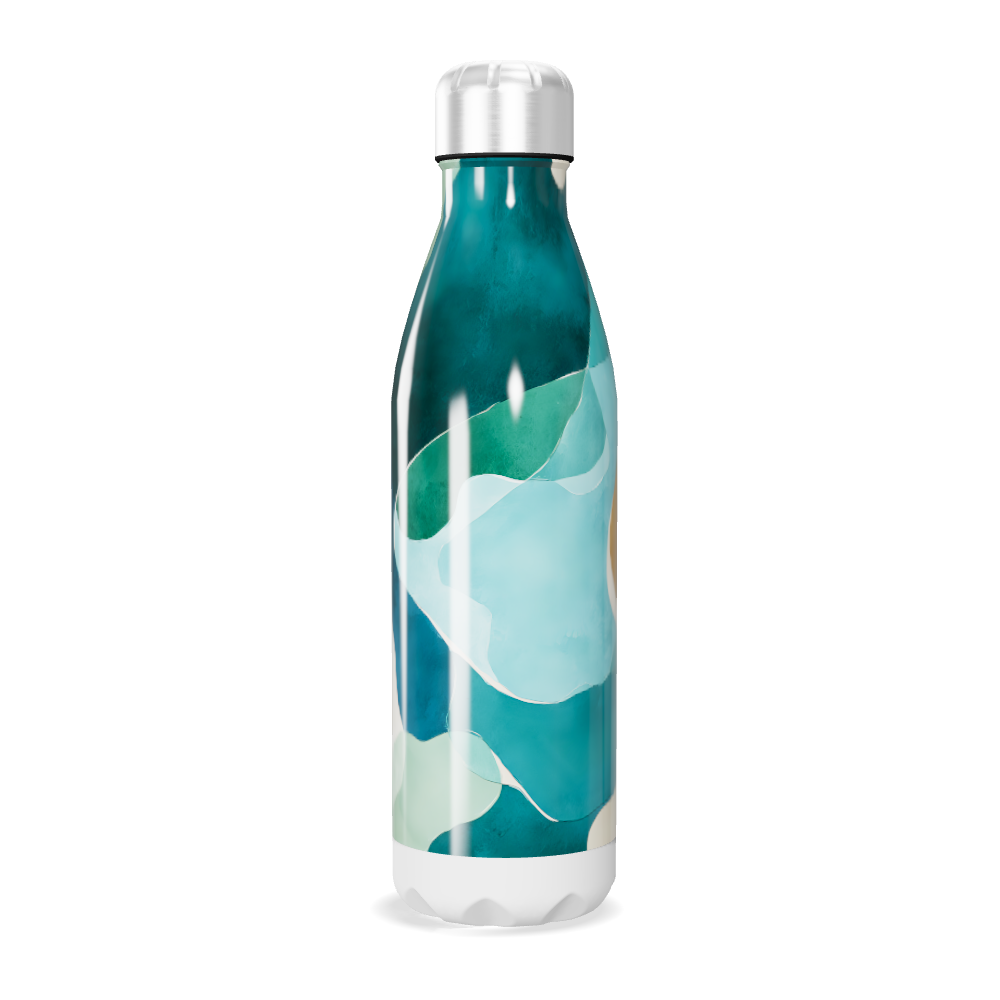 Garrafa Inox - Estampa Colorida Abstrata