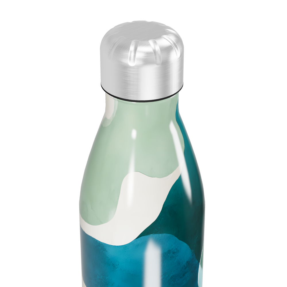 Garrafa Inox - Estampa Colorida Abstrata