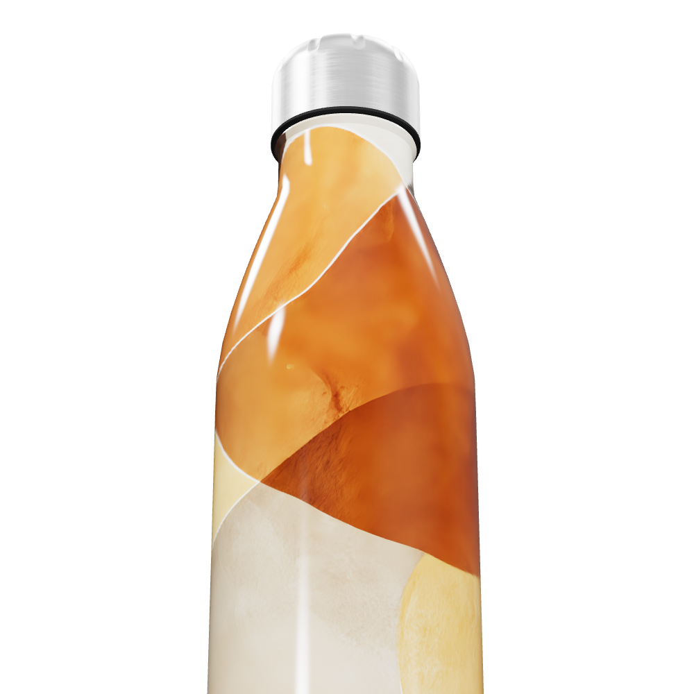 Garrafa Inox - Estampa Abstrata Colorida