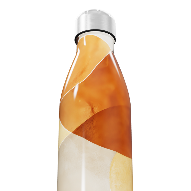 Garrafa Inox - Estampa Abstrata Colorida