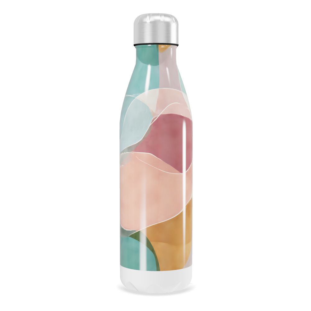 Garrafa Inox - Estampa Colorida Abstrata