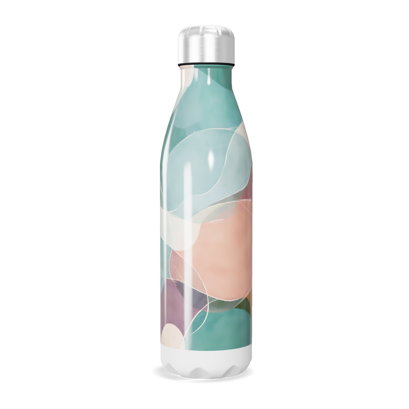 Garrafa Inox - Estampa Colorida Abstrata