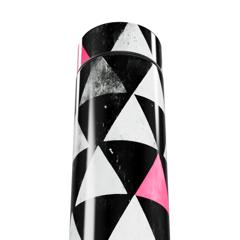 Garrafa Térmica Touch - Triângulos Preto e Rosa