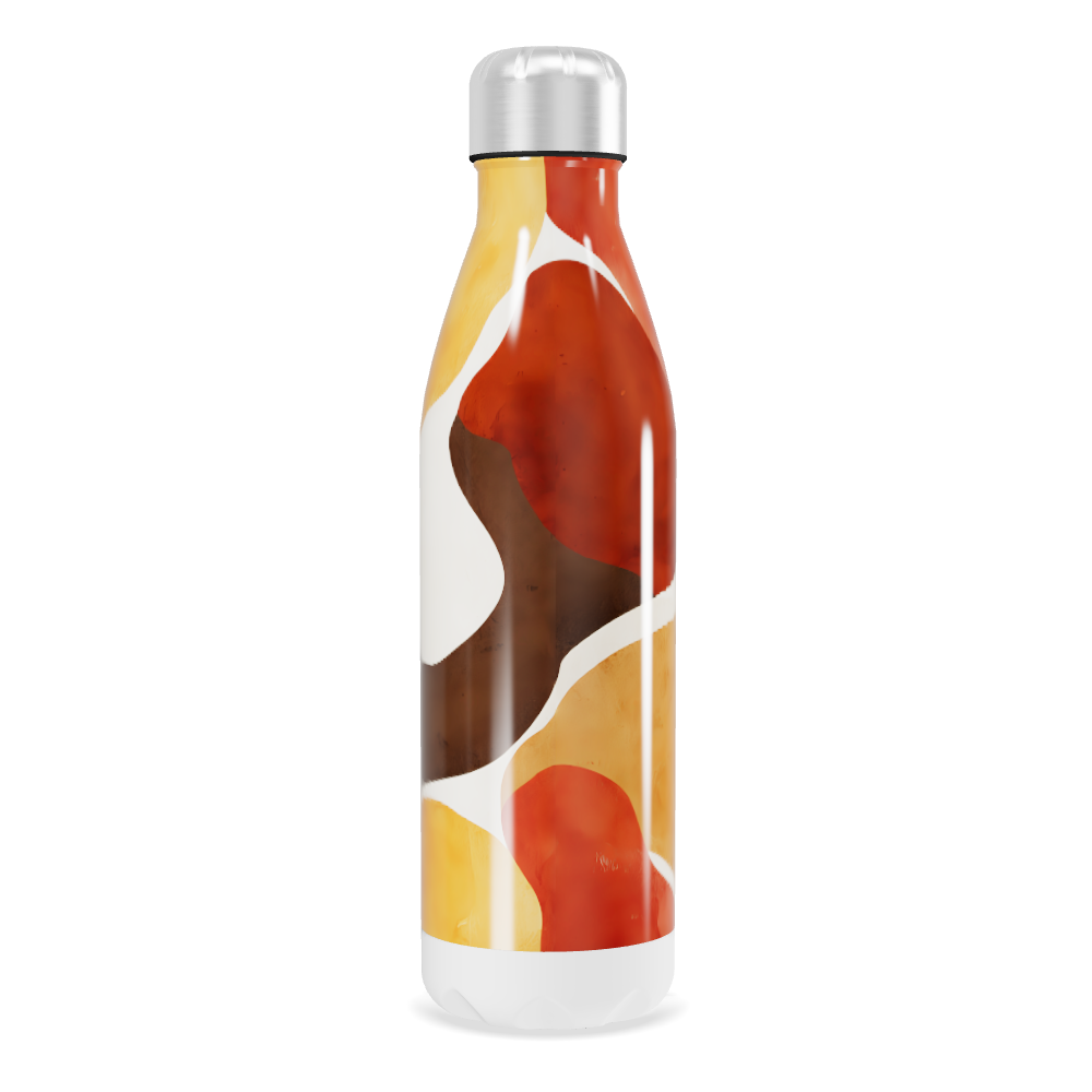 Garrafa Inox - Estampa Abstrata Colorida