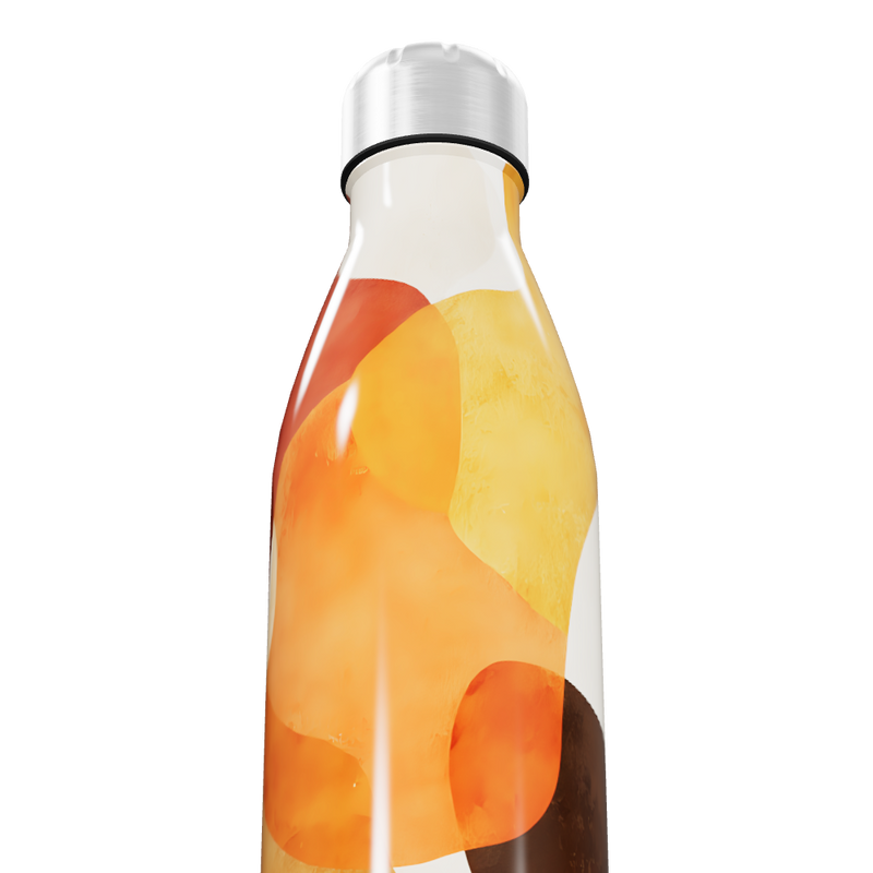 Garrafa Inox - Estampa Abstrata Colorida