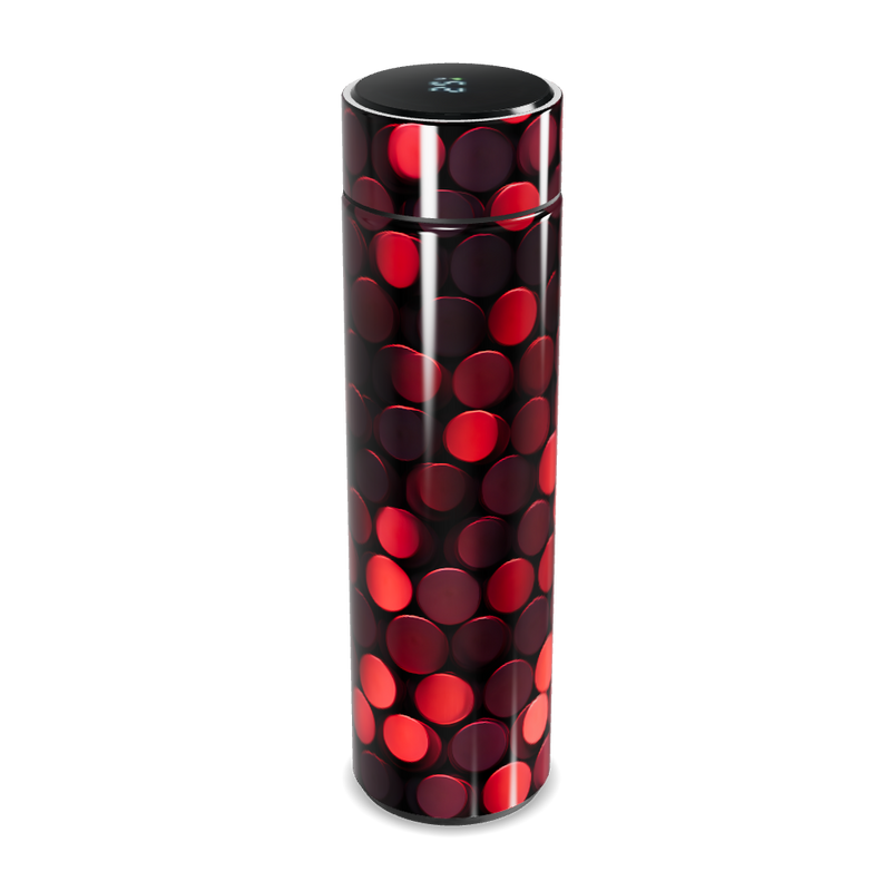 Garrafa Térmica Touch - Vermelha com Bolinhas