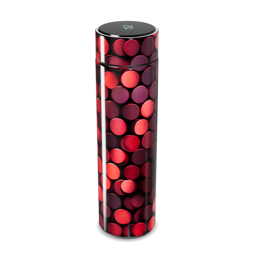 Garrafa Térmica Touch - Vermelha com Bolinhas