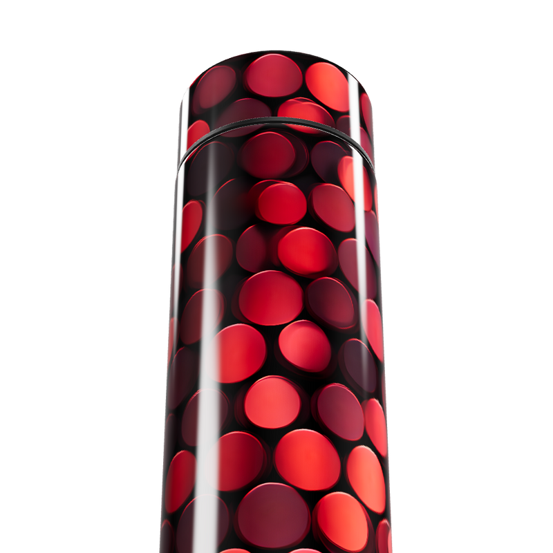 Garrafa Térmica Touch - Vermelha com Bolinhas