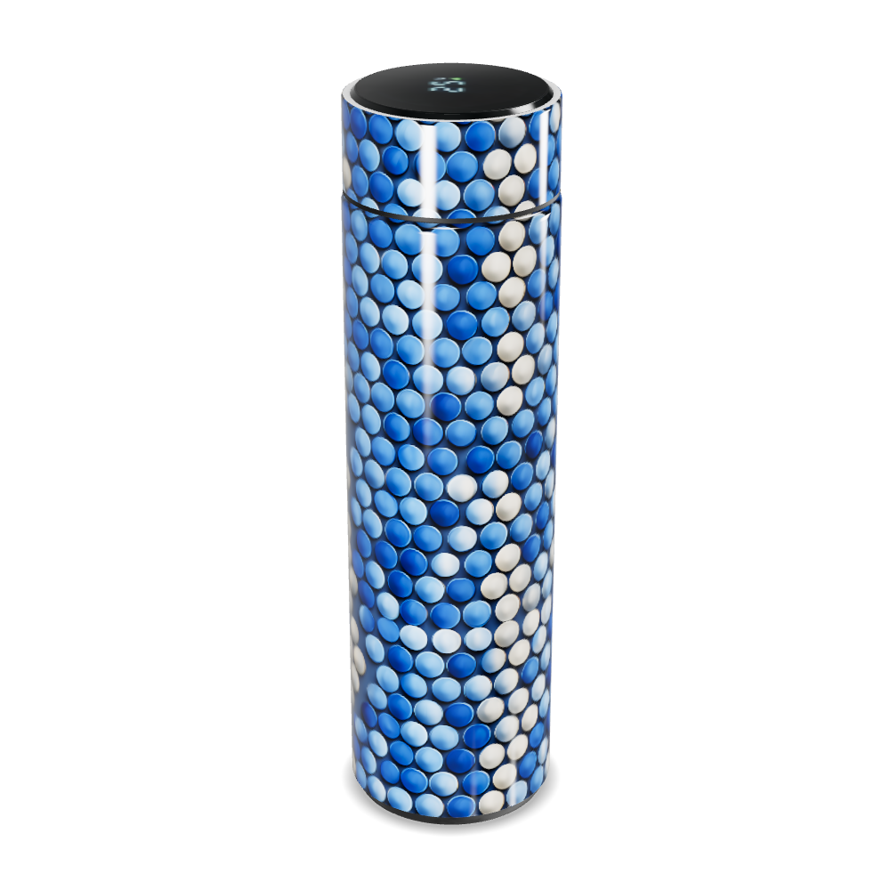 Garrafa Térmica Touch - Azul Texturizada