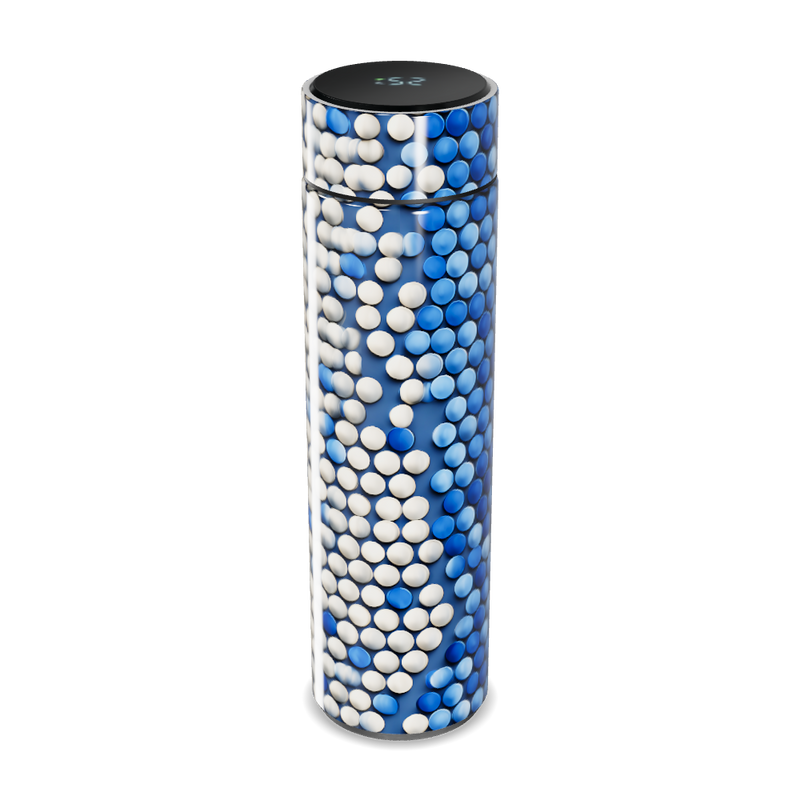 Garrafa Térmica Touch - Azul Texturizada