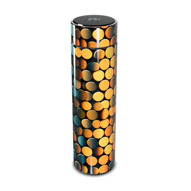 Garrafa Térmica Touch - Estampa Colorida Metalizada