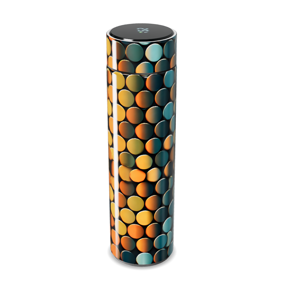 Garrafa Térmica Touch - Estampa Colorida Metalizada