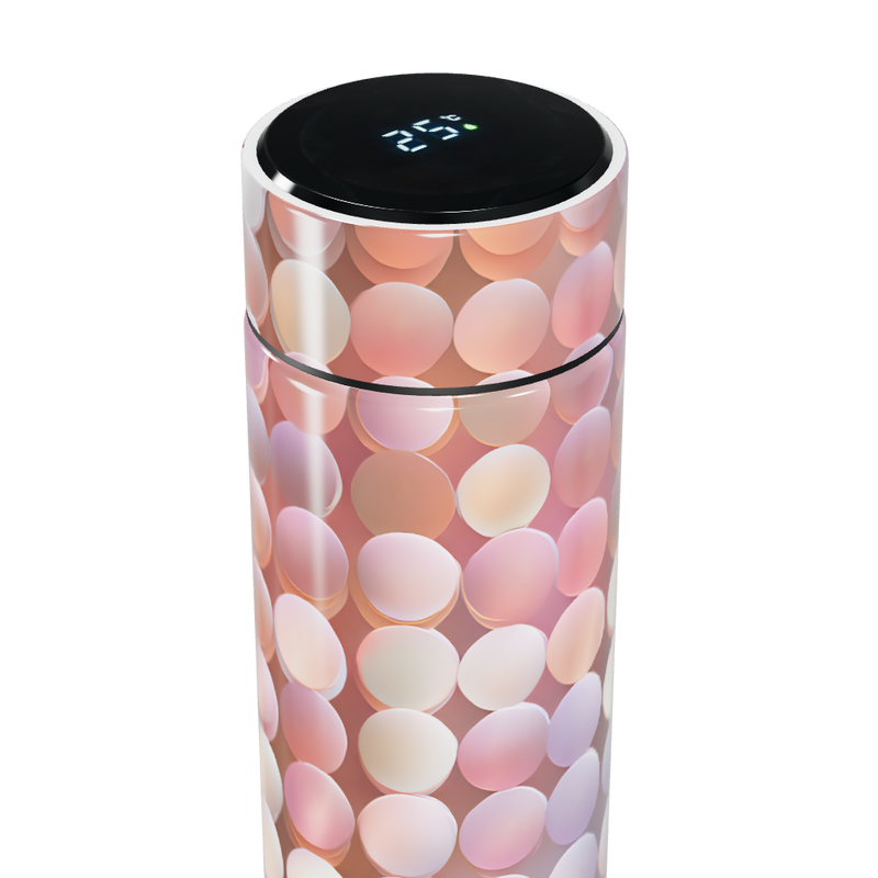 Garrafa Térmica Touch - Estampa Bolinhas Coloridas