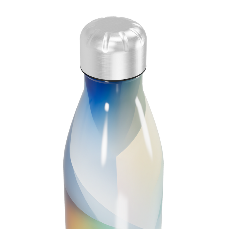 Garrafa Inox - Estampa Azul e Branca