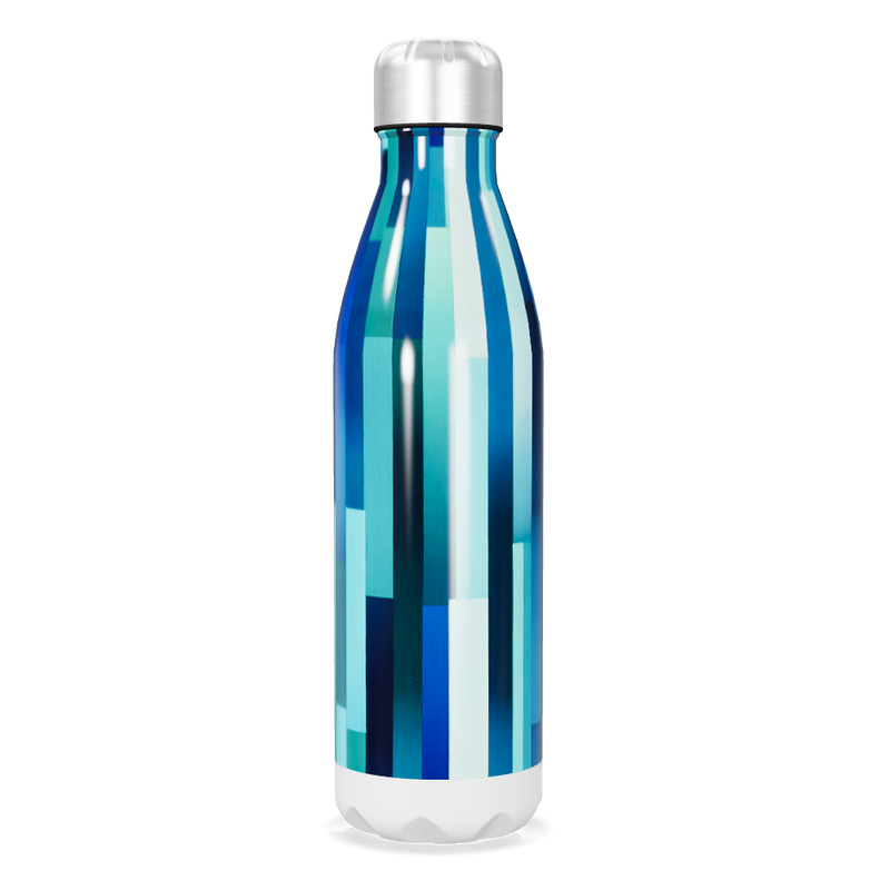 Garrafa Inox - Azul Listrada 750ml