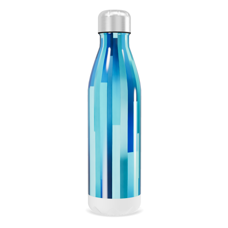 Garrafa Inox - Azul Listrada 750ml