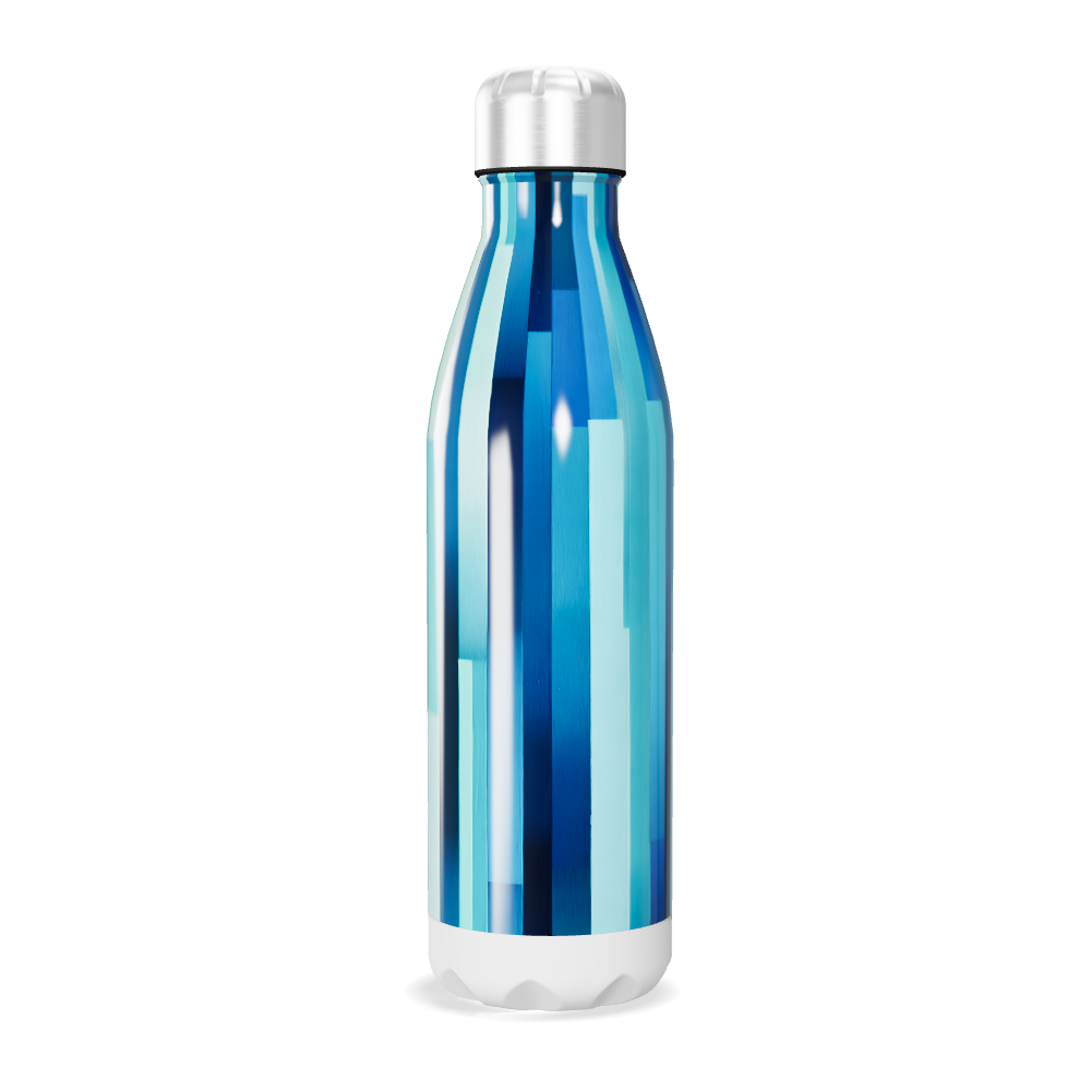 Garrafa Inox - Azul Listrada 500ml